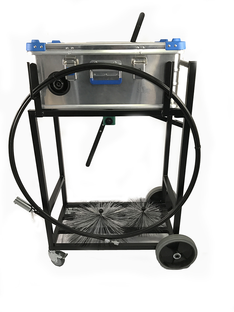 DC4 duct cleaning machine with trolley